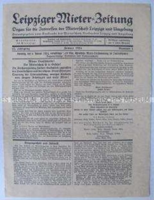Mitteilungsblatt des Mieterschutz-Verbandes Leipzig