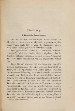 Die Spannungs-Elektricität, ihre Gesetze, Wirkungen und technischen Anwendungen