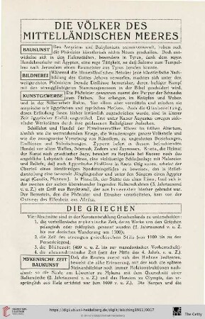 Die Völker des Mittelländischen Meeres