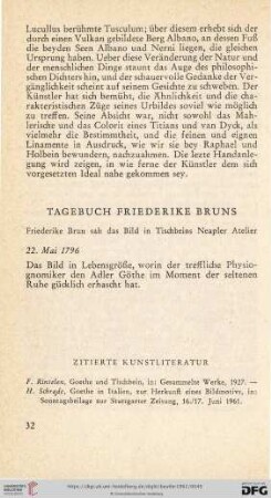 Tagebuch Friederike Bruns