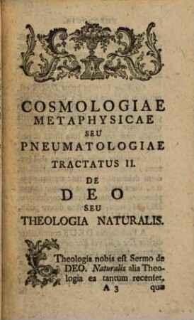 Cursus Biennalis Philosophiae Et Matheseos Universae. [4], [Theologia]