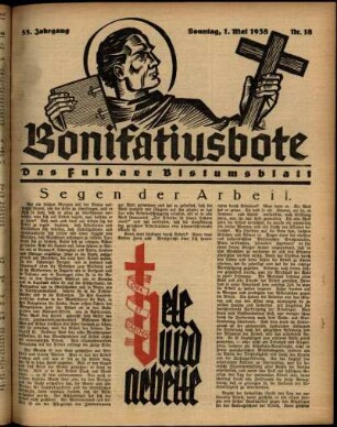 Ausgabe vom Sonntag, den 01. Mai 1938.