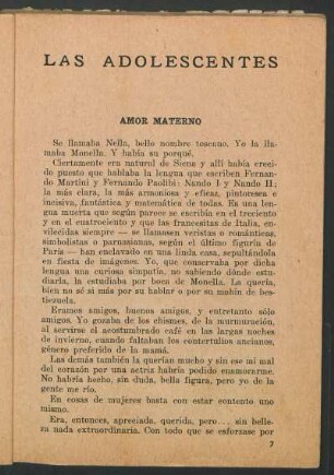 Las adolescentes