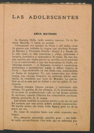 Las adolescentes