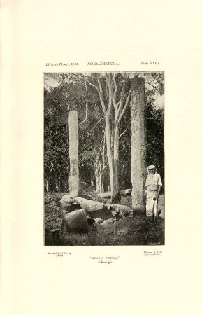 Plate XLI. A. Anurádhapura. "Kiribat Vehera". Pilima-gé.