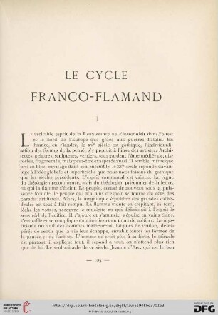 Le cycle franco-flamand