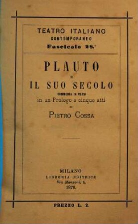 I Mettimale, commedia in tre atti