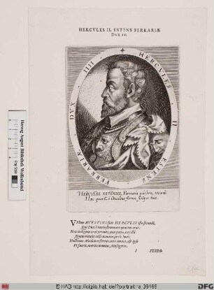 Bildnis Ercole II. (d'Este), Herzog von Ferrara, Modena u. Reggio (reg. 1534-59)