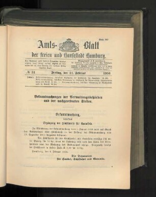 No. 34, 11. Februar 1916