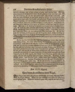 Das XLVI. Capitel. Von denen Kranckheiten derer Nägel
