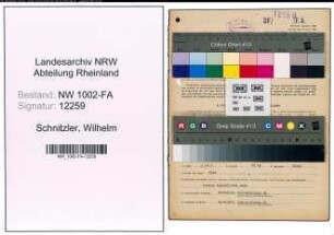 Entnazifizierung Wilhelm Schnitzler, geb. 24.04.1891 (Arbeiter)