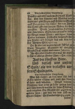 Auß der fünfften Bitte.