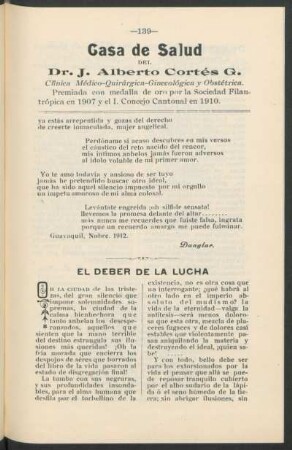 El deber de la lucha