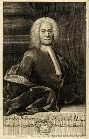 Bildnis von Karl Johann Fogel (1675-1738)