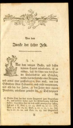 Von dem Zwecke der Lehre Jesu