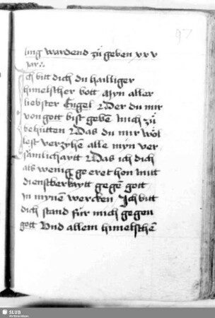 97r-98v: Gebet zum Schutzengel