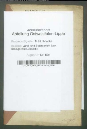 Erblasser: Kleine-Koring, Friedrich Wilhelm; Erblasser: Kleine-Koring, Clara Ilsabein, geb. Homann: