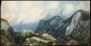 Hochgebirgslandschaft: Perspektivische Ansicht