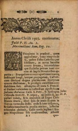 Compendium Annalium Ecclesiasticorum Eminentissimi Cardinalis Caesaris Baronii, 20. Incipiens ab Anno 1504. Perveniens usque ad Annum 1534