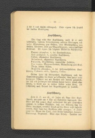 Kopfschmerz.