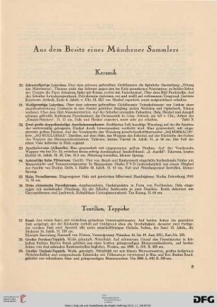 Textilien, Teppiche (Nr. 57-59)