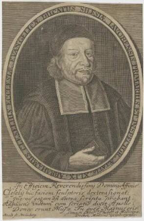 Bildnis des Abrahamus Cleselius