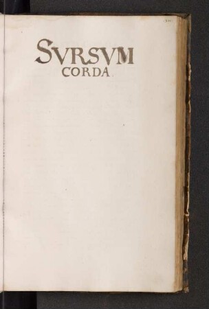 Sursum Corda