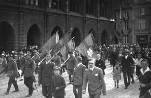 Reichswehrparade anläßlich der Wallensteinfeier 1928 (300. Jahrestag der Belagerung von Stralsund durch Wallenstein)