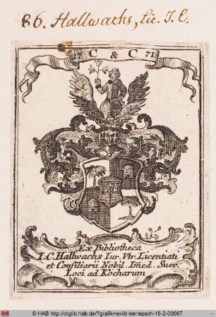 Wappen des Johann Conrad Hallwachs