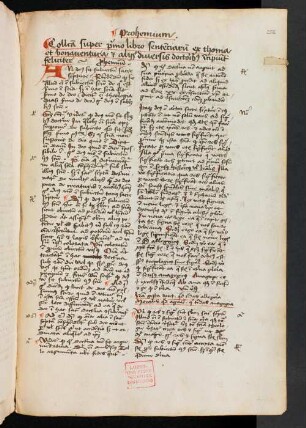 MS-B-190 - Compilatio super Libros Sententiarum
