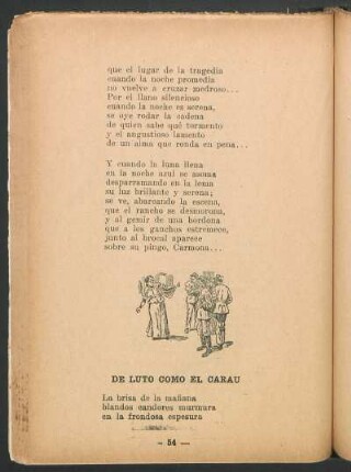 De luto como el Carau