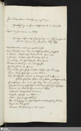 Zur Autorisation unterthänigst vorzutragen [um 1807]