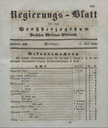 Nr. 10 : 13. Juli 1844