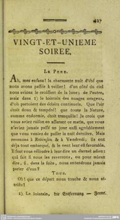 Vingt-Et-Unieme Soiree