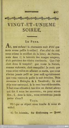 Vingt-Et-Unieme Soiree