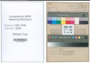 Entnazifizierung Paul Kleinert , geb. 09.10.1897 (Schweisser)