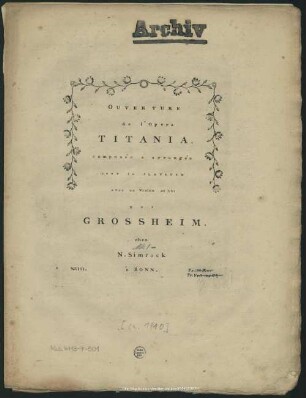 Ouverture de l'Opera TITANIA
