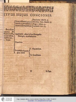Typus Hujus Concionis.