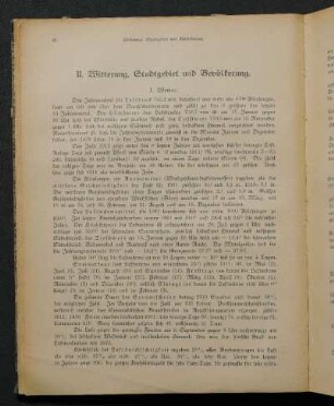 II. Witterung, Stadtgebiet und Bevölkerung.