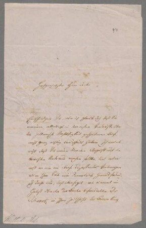 Brief von Adolph Kullak an Franz Brendel - BSB Neue Autogr. Kullak, Adolph