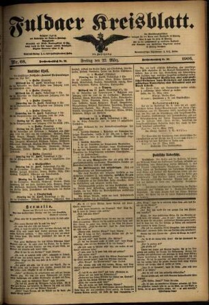 Ausgabe vom Freitag, den 23. März 1906.