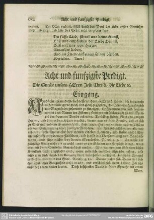 Acht und funfzigste Predigt