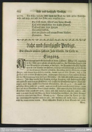 Acht und funfzigste Predigt