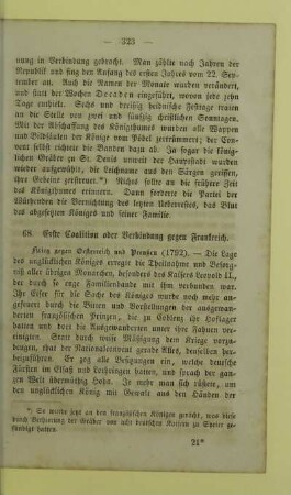 68. Erste Coalition oder Verbindung gegen Frankreich