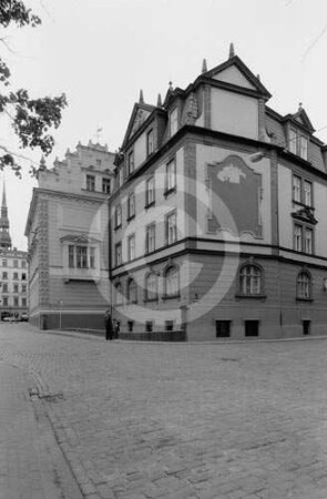 Mietshaus Kalēju iela 49 (Schmiedestraße) in Riga