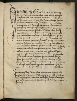 "In nomine s[anc]te et individue trinitatis Amen."
