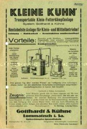 Transportable Klein-Futterdämpfanlagen