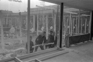Bau der neuen Volksschule Durlach-Aue in der Ellmendinger Straße.