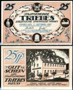 Triebes 25 Pfennig