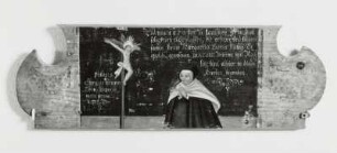 Stiftertafel eines Epitaphs für Margareta Leopold